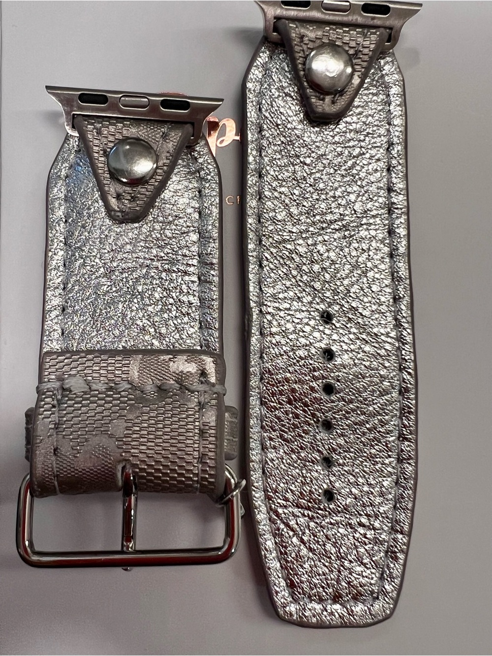 Spark*l band Silver Imprime  Watch band with Clear Crystal Accent - Picture 5 of 5